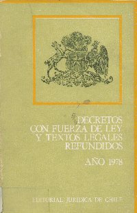 Imagen de la cubierta de Decretos con fuerza de ley y textos legales refundidos.