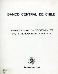 Imagen de la cubierta de Evolución de la economía en 1990 y perspectivas para 1991