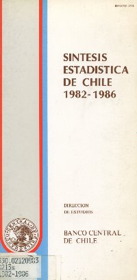 Imagen de la cubierta de Síntesis estadística de Chile 1982-1986