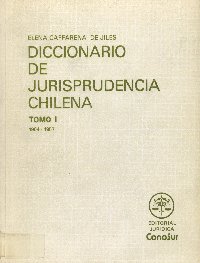 Imagen de la cubierta de Diccionario de jurisprudencia chilena.