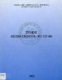 Imagen de la cubierta de Informe gestión financiera del estado año 1995