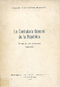 Imagen de la cubierta de La Contraloría General de la República.