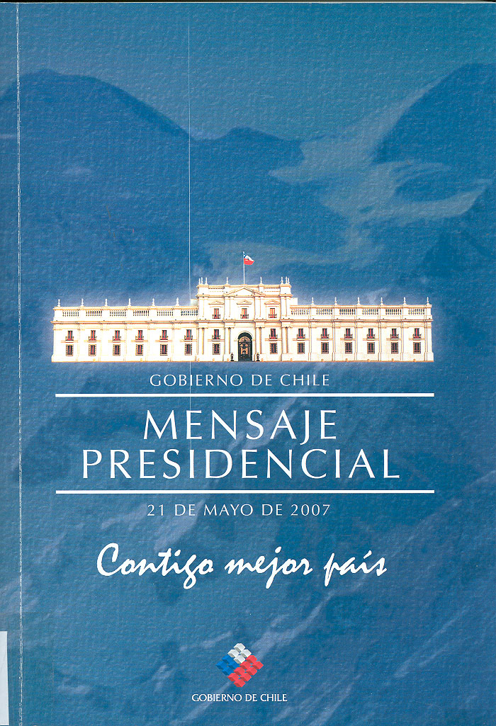 Imagen de la cubierta de Mensaje presidencial. 21 de mayo de 2007