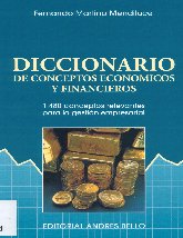 Imagen de la cubierta de Diccionario de conceptos económicos y financieros