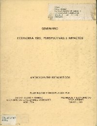 Imagen de la cubierta de Seminario Economía 1982