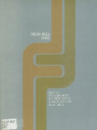Imagen de la cubierta de Memoria 1985
