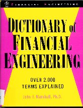 Imagen de la cubierta de Dictionary of financial engineering