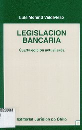 Imagen de la cubierta de Legislación bancaria.