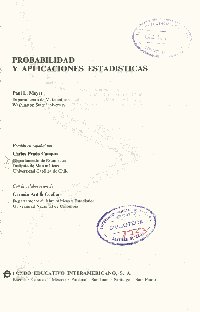 Imagen de la cubierta de Probabilidad y aplicaciones estad&iacute;sticas