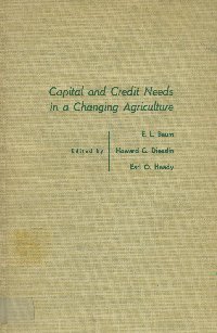Imagen de la cubierta de Capital and credit needs in a changing agriculture