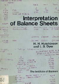 Imagen de la cubierta de Interpretation of balance sheets