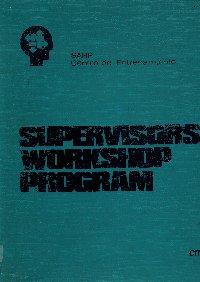 Imagen de la cubierta de Supervisors' workshop program