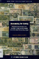 Imagen de la cubierta de Accounting for saving