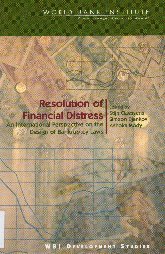 Imagen de la cubierta de Resolution of financial distress: an international perspective on the design of bankruptcy laws