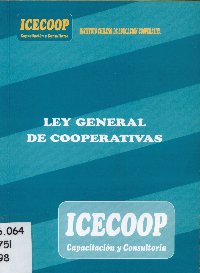 Imagen de la cubierta de Ley general de cooperativas