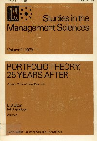 Imagen de la cubierta de Portfolio theory, 25 years after