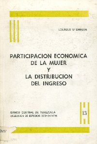 Imagen de la cubierta de Participación económica de la mujer y la distribución del ingreso