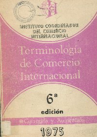 Imagen de la cubierta de Terminología de comercio internacional.