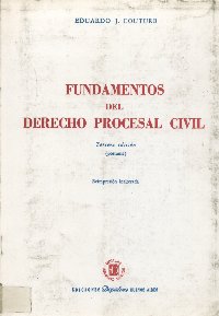 Imagen de la cubierta de Fundamentos del derecho procesal civil