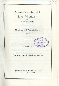 Imagen de la cubierta de Law directory.