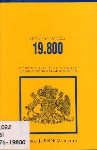 Imagen de la cubierta de Leyes N°19.776 a 19.800.