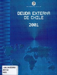 Imagen de la cubierta de Deuda externa de Chile 2001.