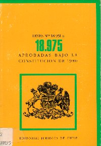 Imagen de la cubierta de Leyes Nº 18.951 a 18.975, aprobadas bajo la constitución de 1980