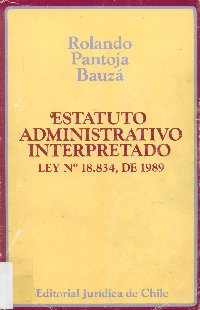 Imagen de la cubierta de Estatuto administrativo interpretado.