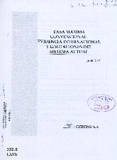 Imagen de la cubierta de Tasa máxima convencional: evidencia internacional y limitaciones del sistema actual.