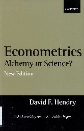 Imagen de la cubierta de Econometrics alchemy or science?