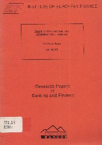 Imagen de la cubierta de Trade liberalisation and international banking