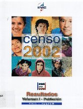 Imagen de la cubierta de Censo 2002. Resultados