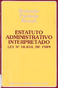 Imagen de la cubierta de Estatuto administrativo interpretado