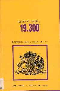 Imagen de la cubierta de Leyes Nº 19.276 a 19.300