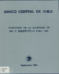 Imagen de la cubierta de Evolución de la economía en 1993 y perspectivas para 1994