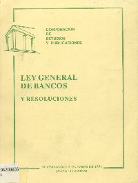 Imagen de la cubierta de Ley general de bancos y resoluciones