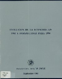 Imagen de la cubierta de Evolución de la economía en 1995 y perspectivas para 1996