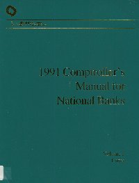 Imagen de la cubierta de 1991 Comptroller's manual for national banks