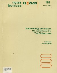 Imagen de la cubierta de Trade strategy alternatives for a small country: