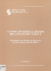 Imagen de la cubierta de Exposición sobre el estado de la Hacienda Pública