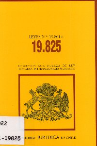 Imagen de la cubierta de Leyes N°19801-19825.