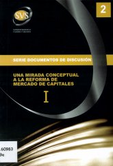 Imagen de la cubierta de Una mirada conceptual a la reforma de mercado de capitales I