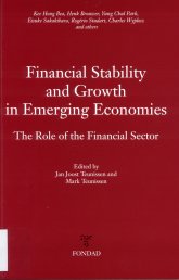 Imagen de la cubierta de Financial stability and growth in emerging economies. The role of the financial sector