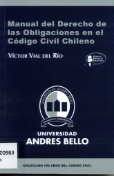 Imagen de la cubierta de Manual del derecho. De las obligaciones en el código civil chileno.