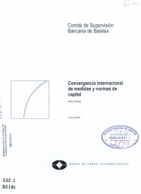 Imagen de la cubierta de Convergencia internacional de medidas y normas de capital