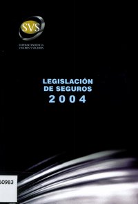 Imagen de la cubierta de Legislación de seguros 2004
