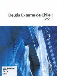 Imagen de la cubierta de Deuda externa de Chile 2004.