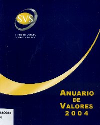 Imagen de la cubierta de Anuario de valores. 2004