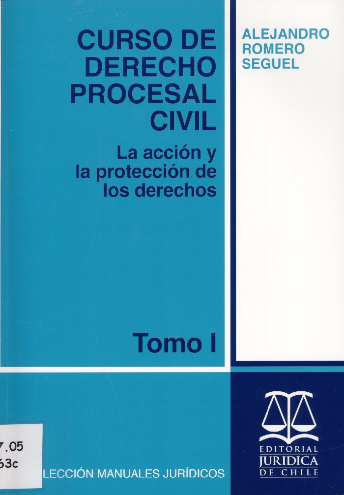 Imagen de la cubierta de Curso de derecho procesal civil