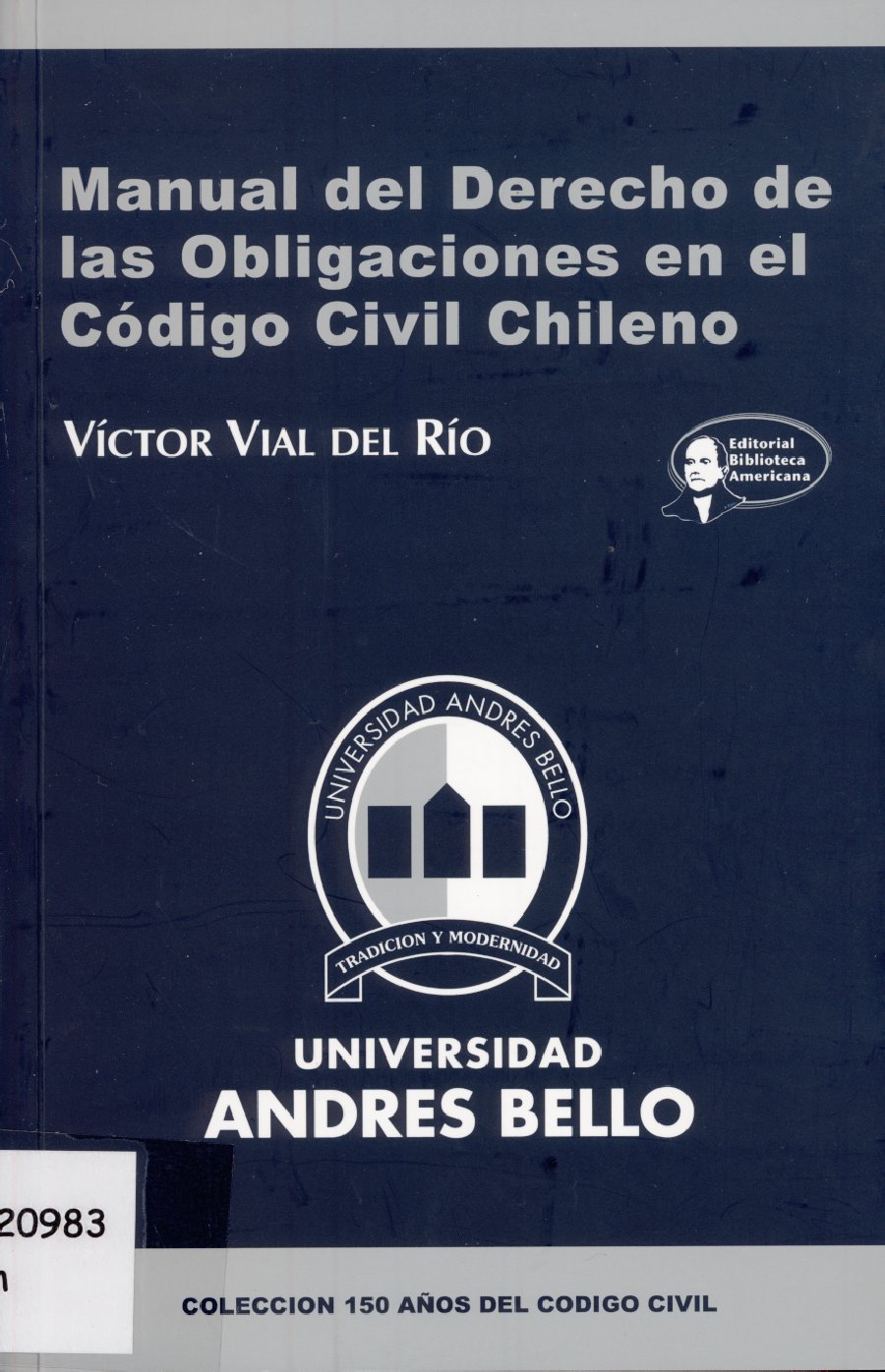 Imagen de la cubierta de Manual del derecho de las obligaciones en el código civil chileno